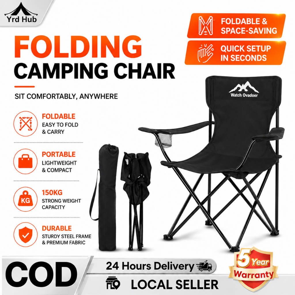 【WTHB】Camping Chair Folding Chair Outdoor And Indoor Use Folding Chair Fishing Beach Chair Portable露營椅