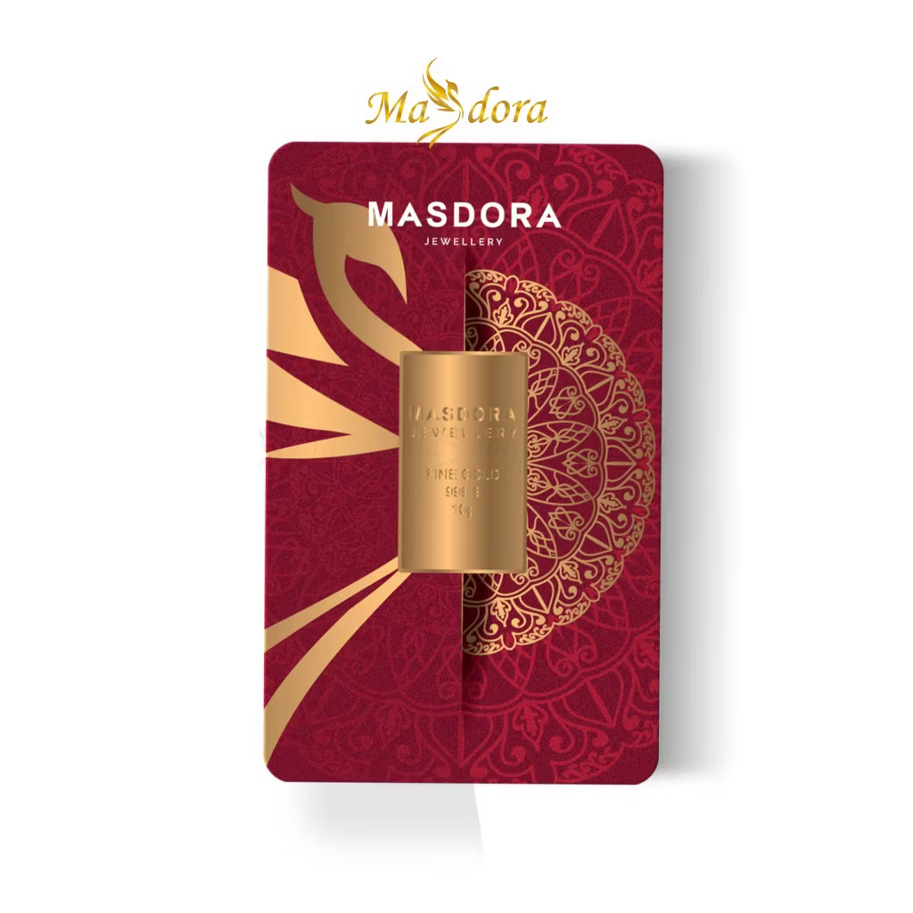MASDORA 999.9 Gold Signature Gold Bullion Bar ~ 10.00GM original resit