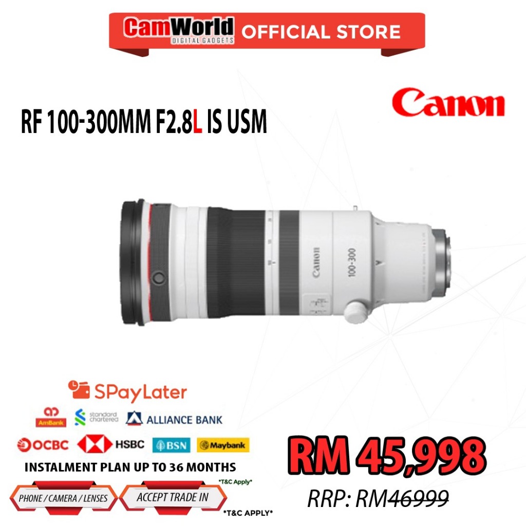 CANON RF 100-300MM F2.8 IS USM CANON MALAYSIA