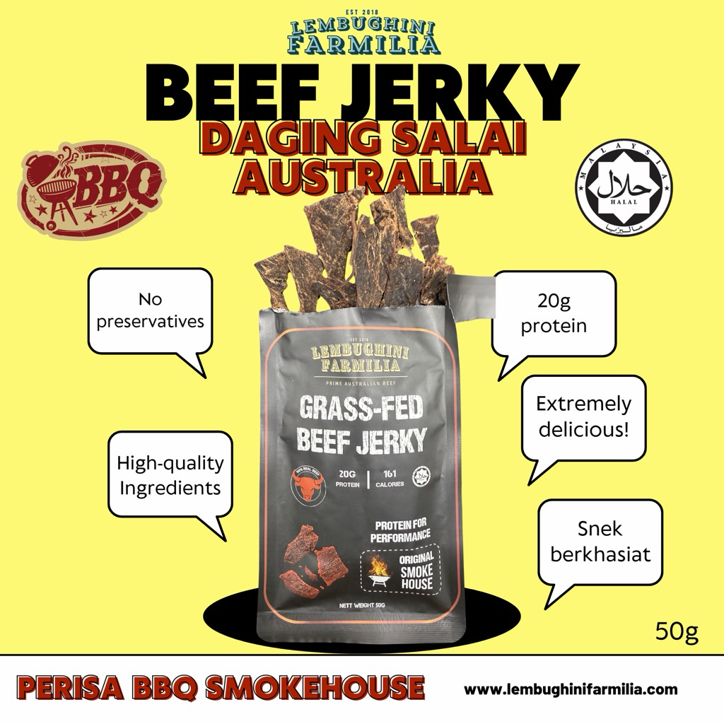 Halal Australian Beef Jerky - Smokey flavour (original)