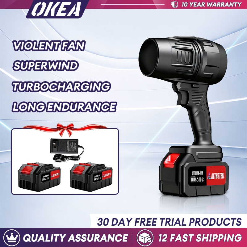 OKEA Turbocharged Violent fan Powerful Blower Long-lasting lithium Battery Blowing water and Dusting