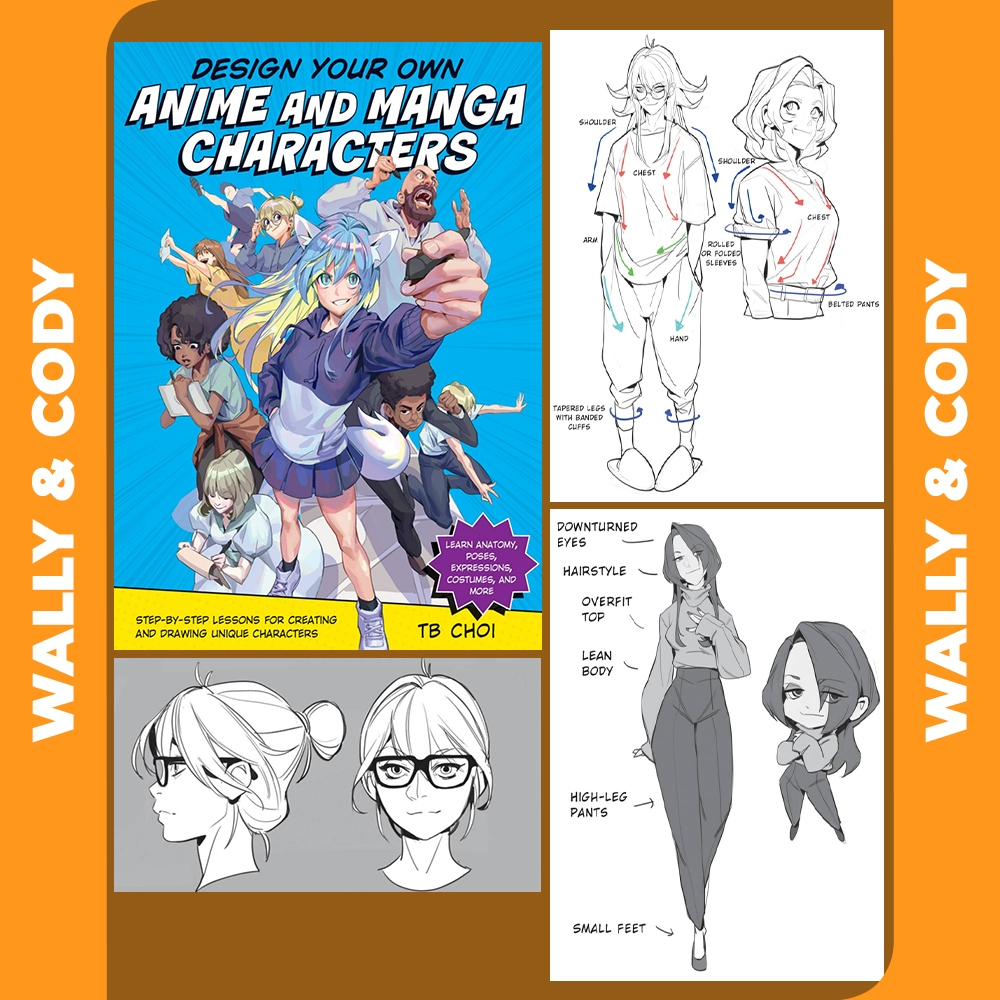 [𝐃𝐈𝐆𝐈𝐓𝐀𝐋] DESIGN YOUR OWN ANIME AND MANGA CHARACTERS | 𝗧𝘂𝘁𝗼𝗿𝗶𝗮𝗹 | 𝗘𝗯𝗼𝗼𝗸 | 𝗘𝗻𝗴𝗹𝗶𝘀𝗵
