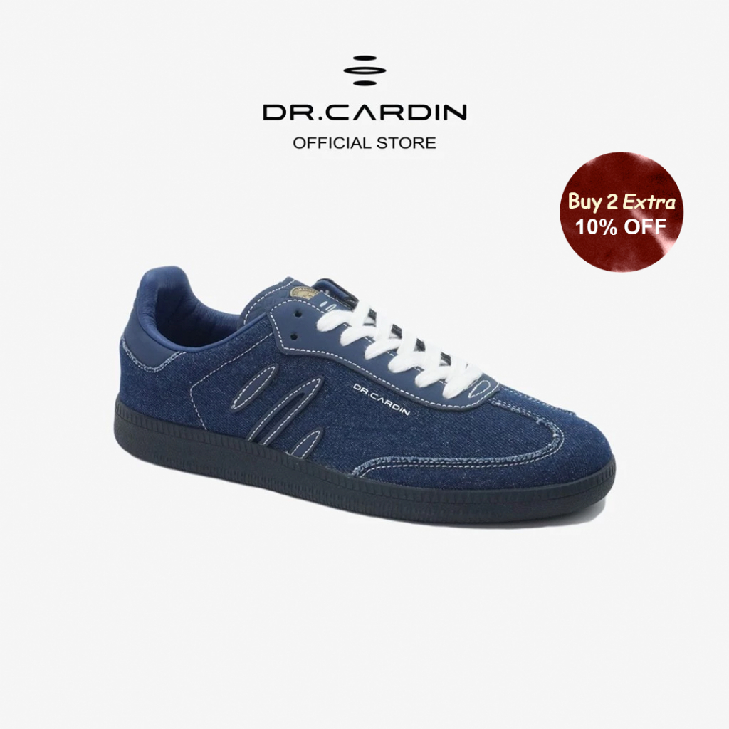 [BUY 2 10% OFF] Dr Cardin The Origin: Heritage Collection Men Sneaker RJC-61178 | Denim/Faux Suede/Leather Kasut Nadhir
