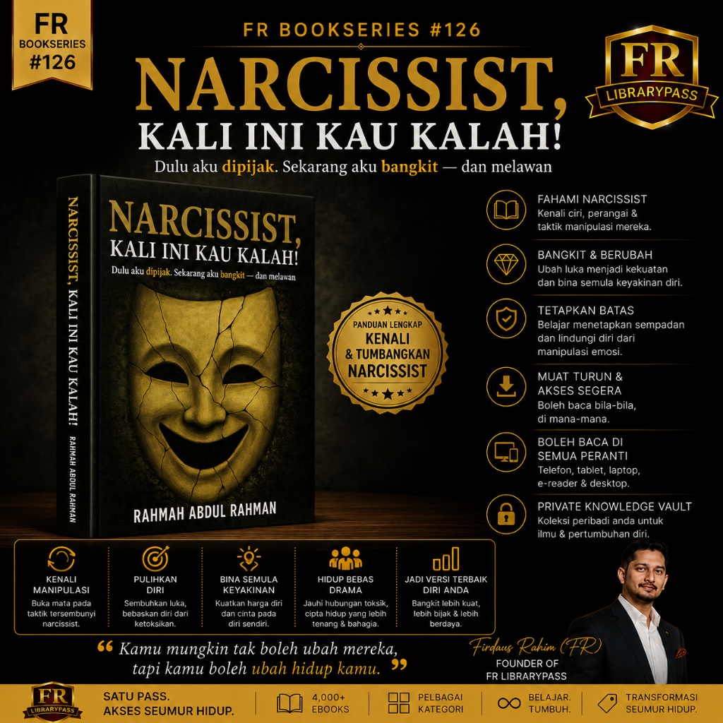 FR BookSeries #126 | Narcissist, Kali Ini Kau Kalah! by Rahmah Abdul Rahman | eBook PDF Bahasa Melayu
