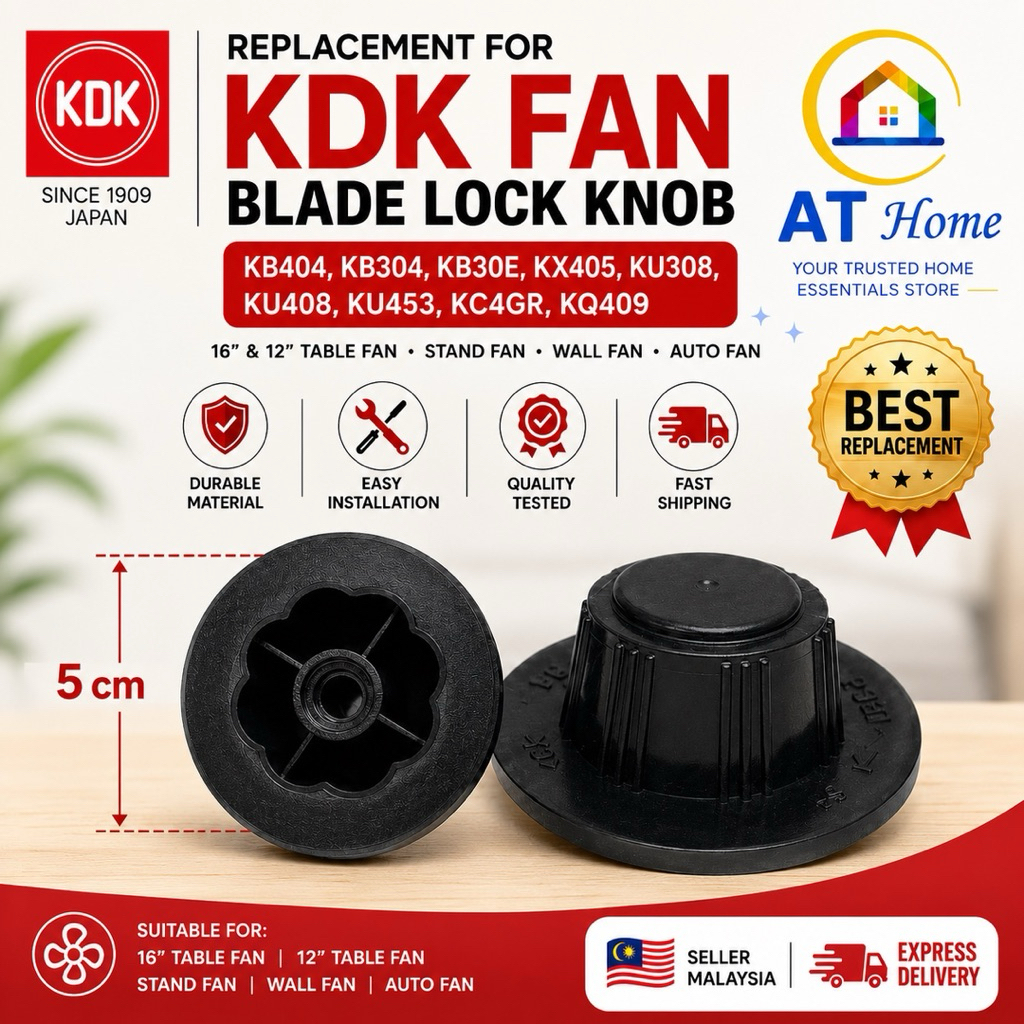 KDK FAN KNOB Table Fan Blade Lock Stand Fan Or Wall Fan KB404,KB304,KB30E,KX405,KU308, KU408,KU453,KC4GR,KQ409