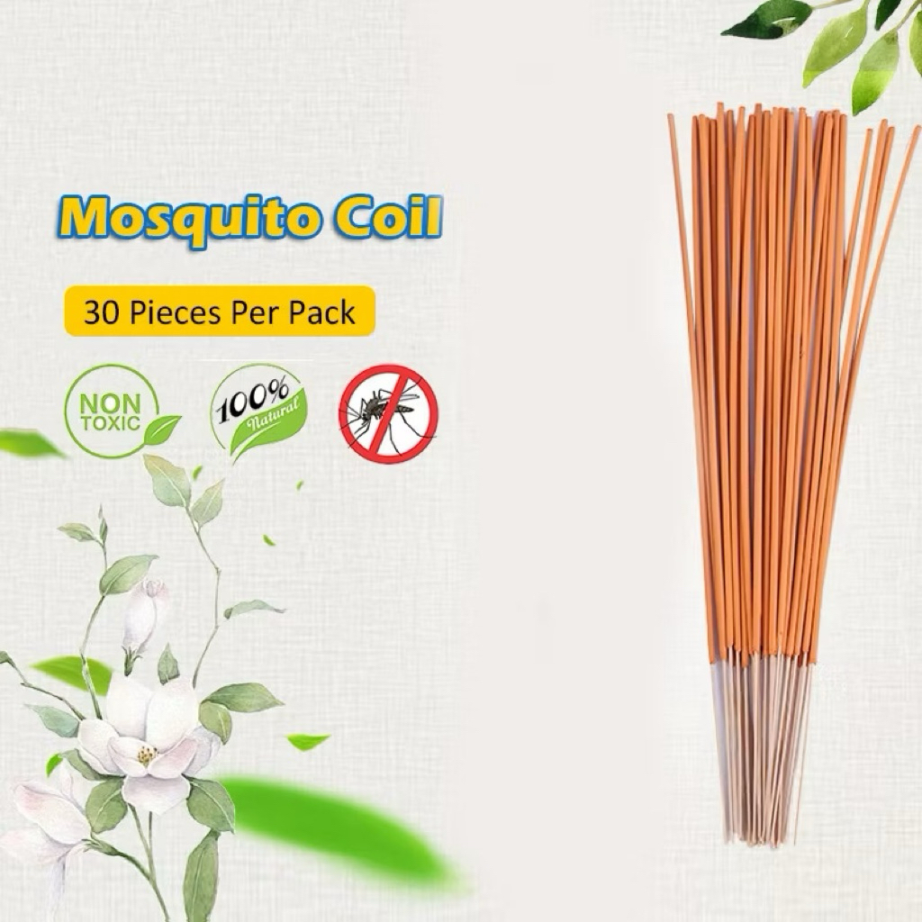 LOCAL SELLER 30Sticks Mosquito Stick Killer Natural Herbal Pembunuh Nyamuk Jauhi Denggi,serangga lalat,100% Organic