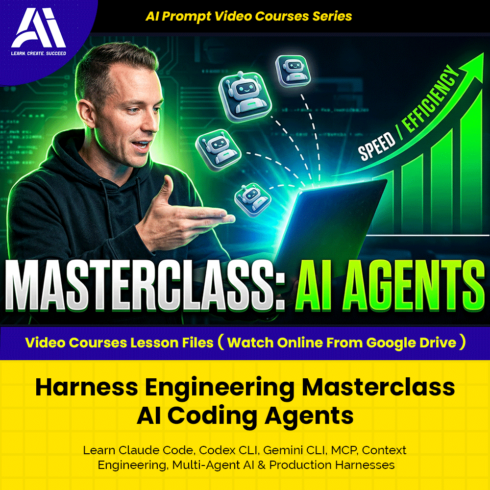 Learn Ai Prompting Course - Harness Engineering Masterclass AI Coding Agents | Ai LLM Prompt Video Lessons