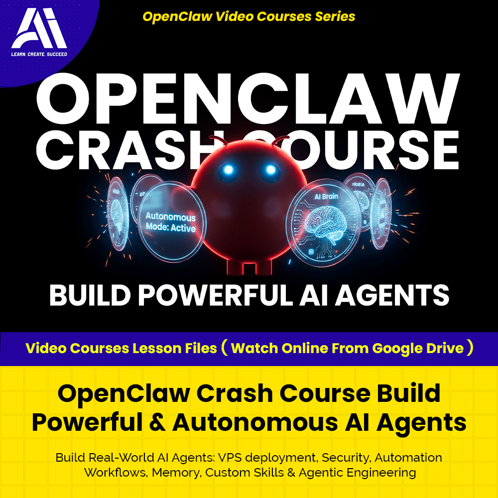OpenClaw Video Courses - OpenClaw Crash Course Build Powerful & Autonomous AI Agents | Learn OpenClaw | Ai Agent