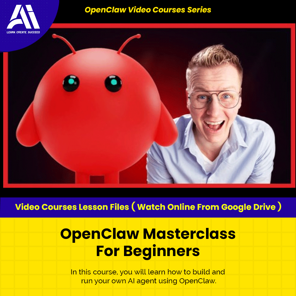 OpenClaw Video Courses - OpenClaw Masterclass For Beginners | Learn OpenClaw | Ai Agent | Learn Ai Automation