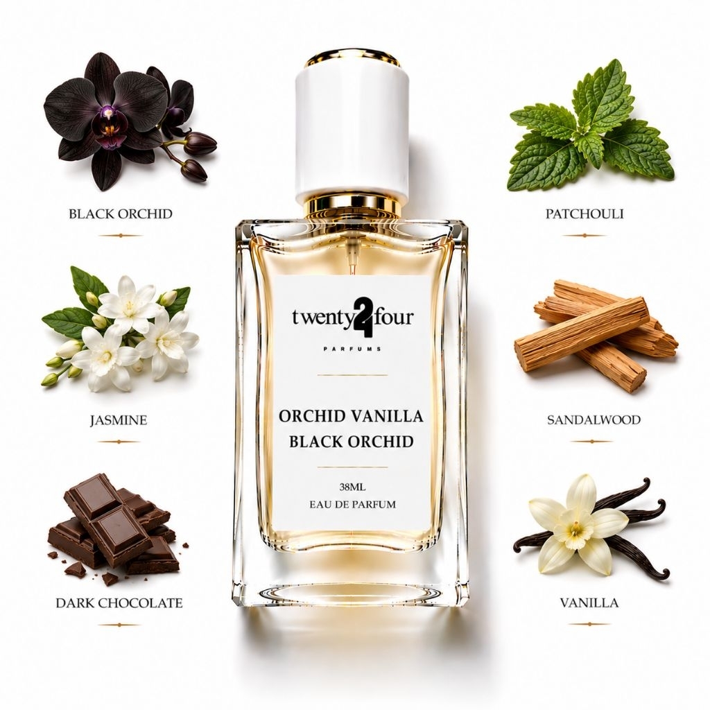 Long lasting 24 Parfums gentleman orchid vanilla men edp perfume 38ml