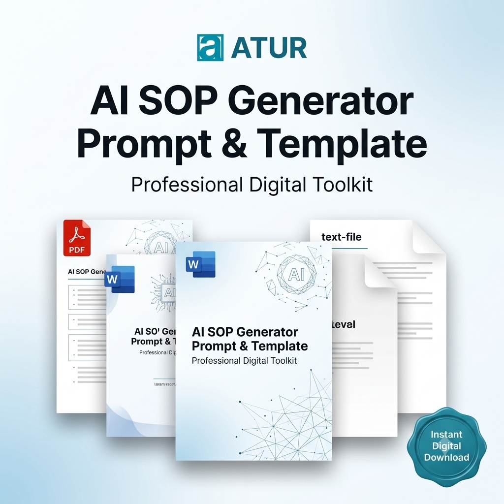 ATUR AI SOP Generator Prompt & Template | SOP Toolkit | ChatGPT Prompt | Digital Download