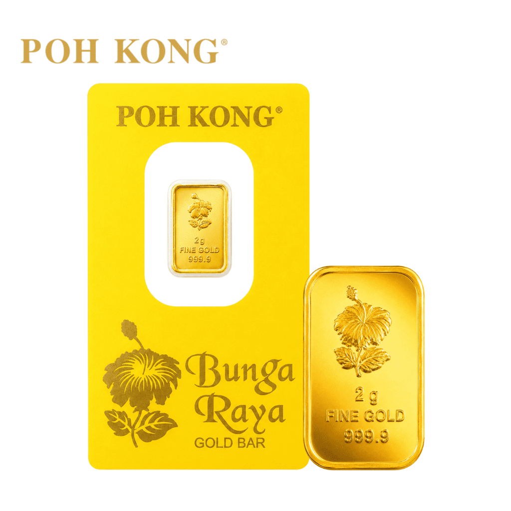 POH KONG 999.9/24K Gold Bunga Raya Gold Bar (2G)