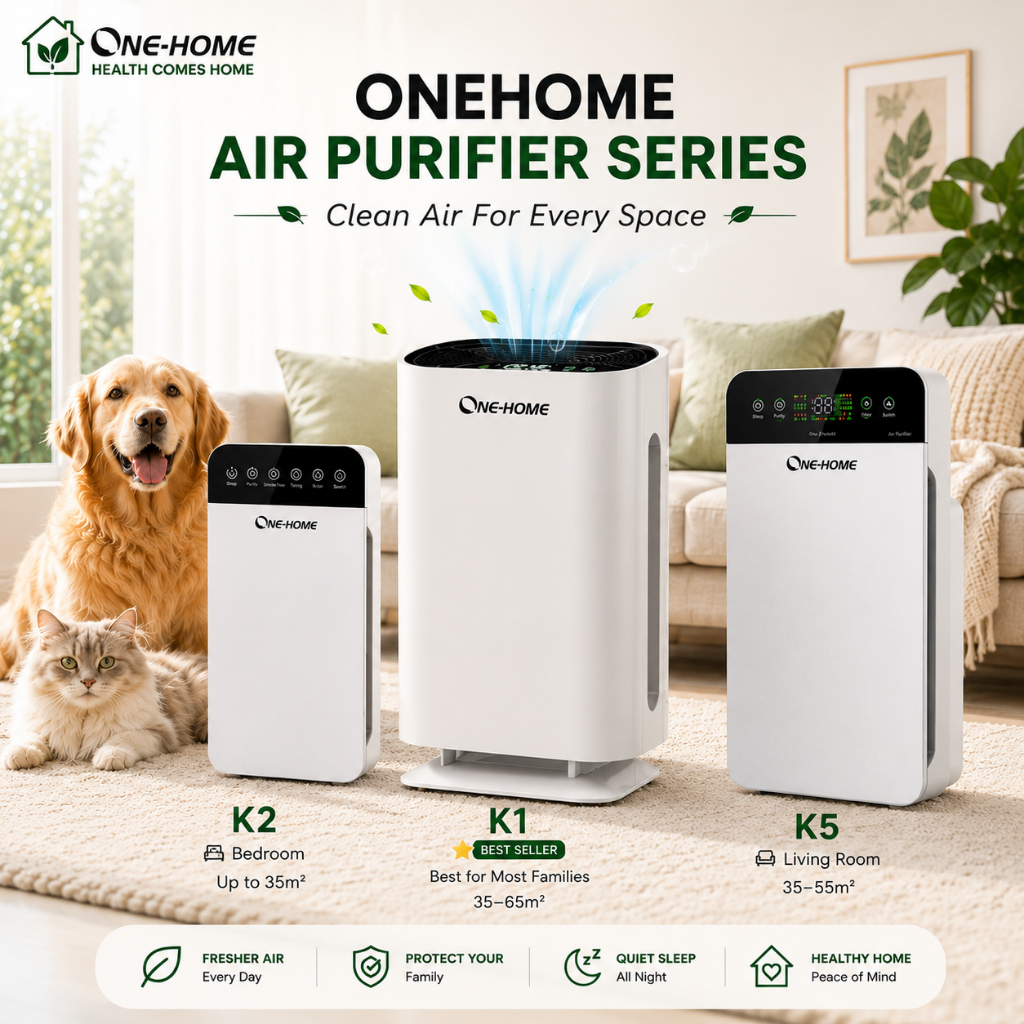 ONE HOME Appliance Air Purifier 空氣淨化器 Home Airpurifier Anti-PM2.5 Virus Bacteria Smoke Dust Removal Cleaner Sterilizer