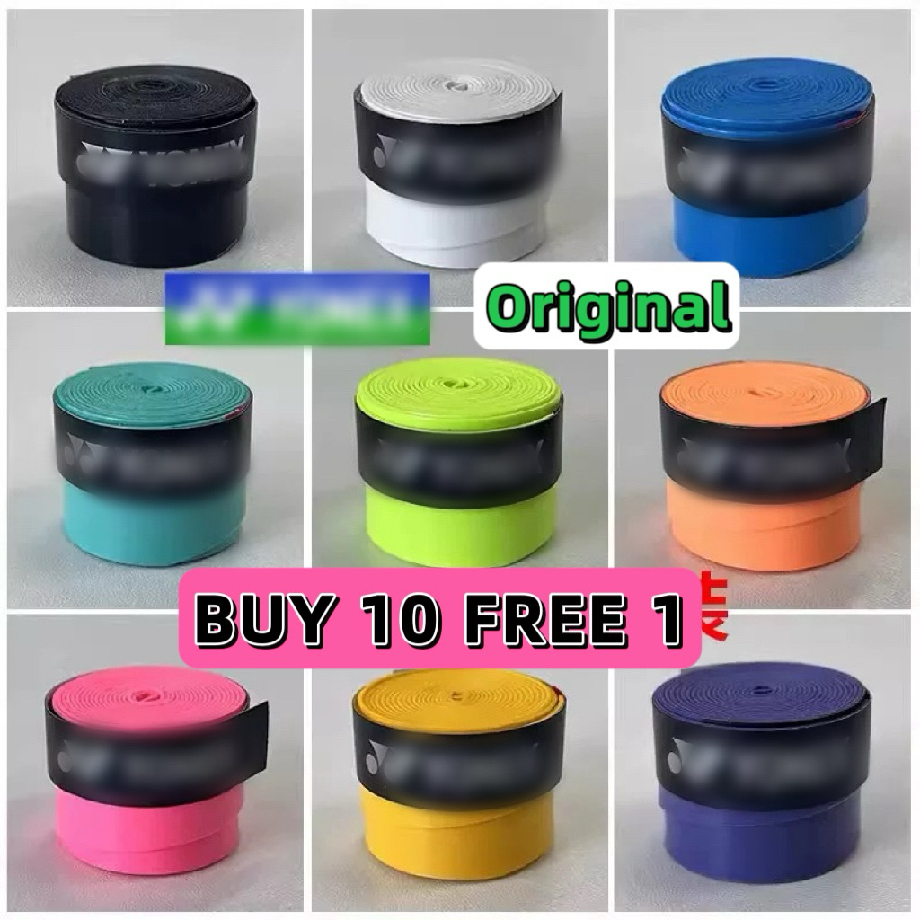 【BUY10 free 1 】Japan Original【Y️N✖️ 】[Monthy Sold 50K ] Badminton overgrip Ac1002Ex Japan Quality Comfort Soft