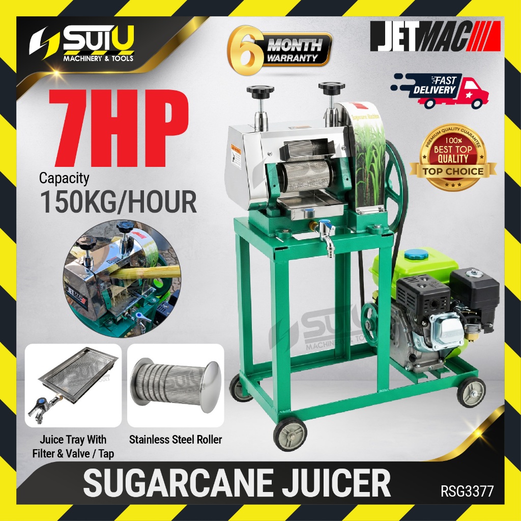JETMAC 7HP Sugarcane Machine / Sugarcane Juicer / Mesin Tebu w/ Petrol Engine RSG3377