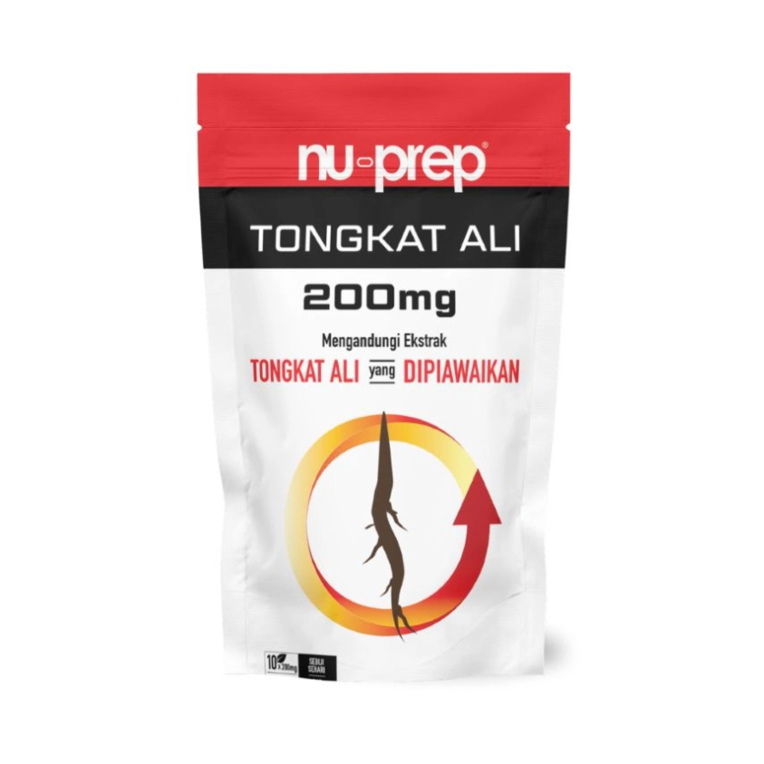 [10S] [NEW PACKING] [READY STOCK] [ORIGINAL] NU PREP Tongkat Ali 200mg 10s [Tongkat Ali]