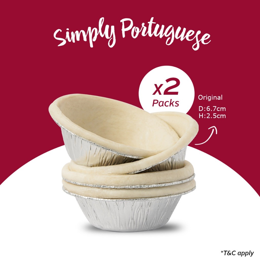 Original Portuguese Egg Tart Shell x2 [Klang Valley, Ipoh, Penang, Melaka, JB and Muar]