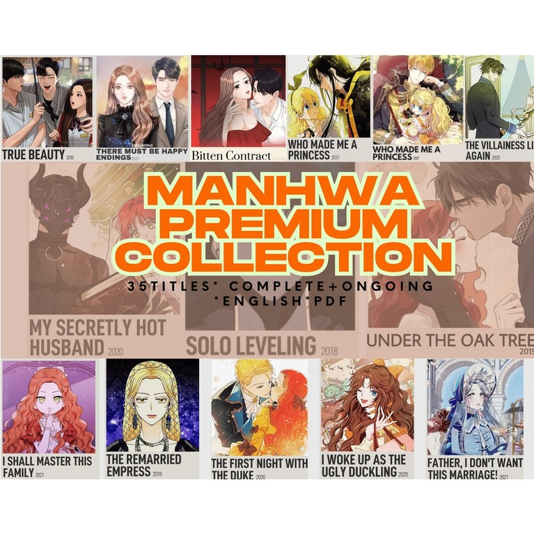 Premium Manhwa Collection | Digital Comic Set | Korean Webtoon eBooks | English