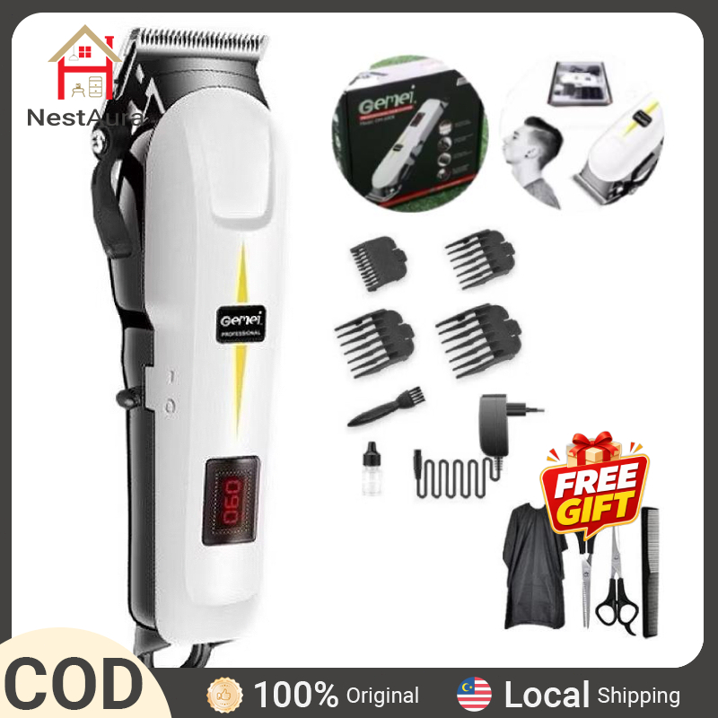 Professional Hair Clippers Rechargeable Haircut Razor Trimmer Cordless haircut set Mesin Gunting Rambut 理发器