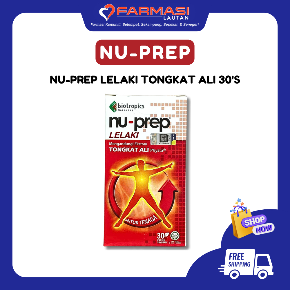 NU-PREP LELAKI TONGKAT ALI 100MG CAPSULE 30'S