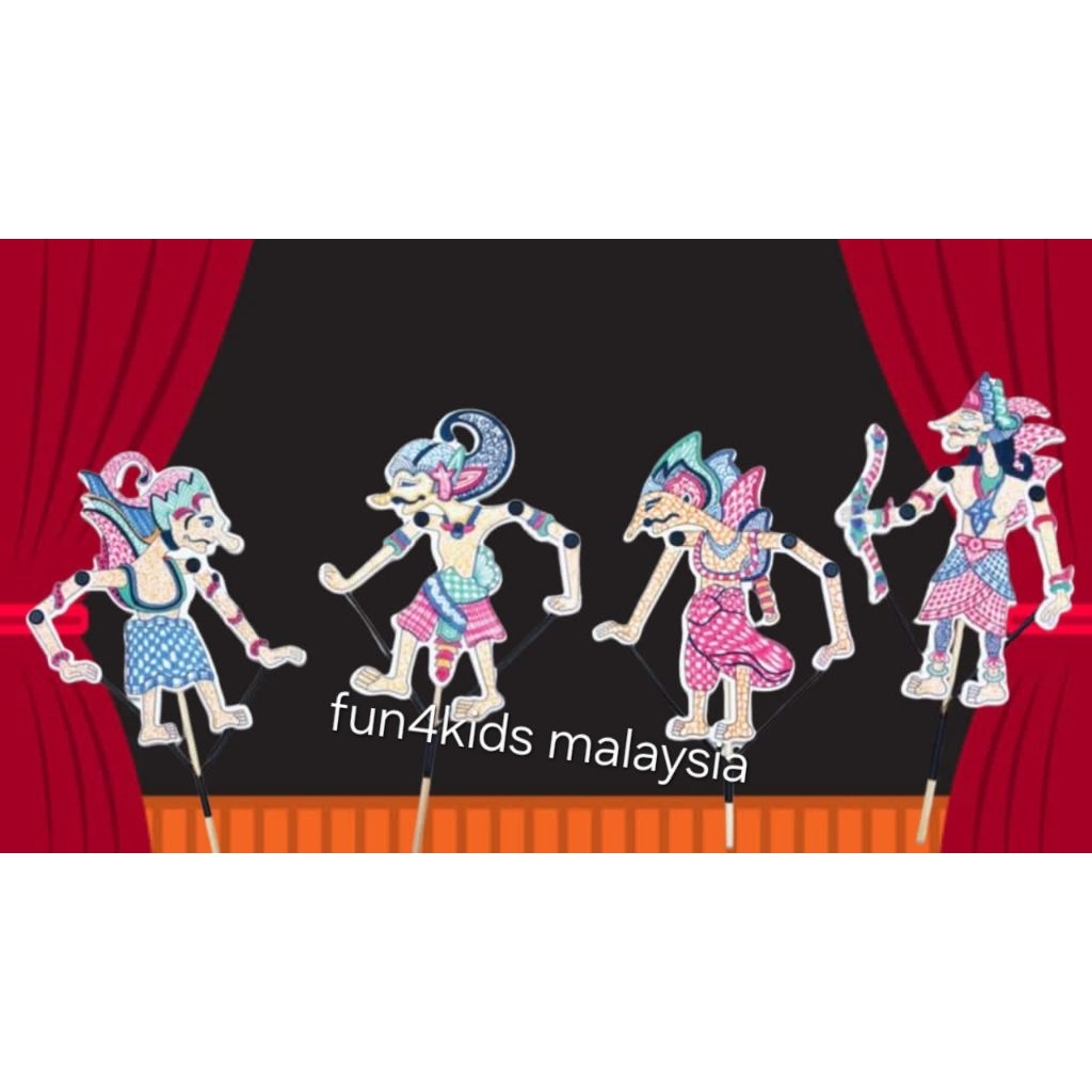 [NEW PACKAGING] DIY Wayang Kulit Puppet Kit with mini marker pens | Traditional Malay Shadow Puppet