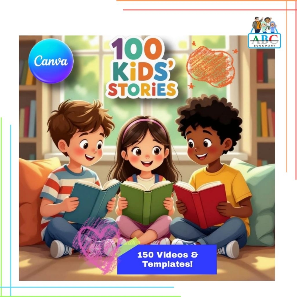 ( READY TO ACCESS )  PLR PACKAGE 100 KIDS STORIES + EDITABLE VIDEO AND TEMPLATES