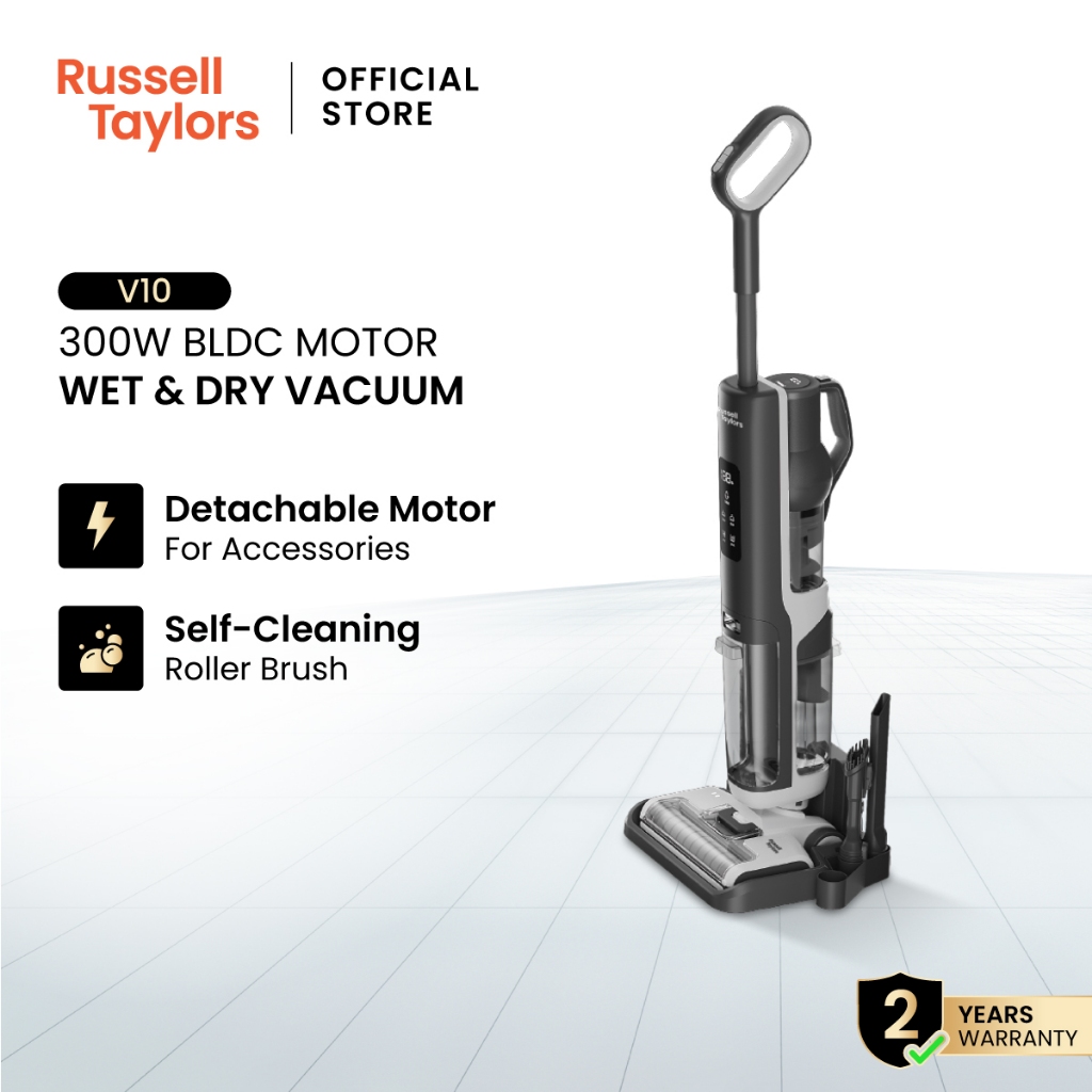 Russell Taylors iClean Wet Dry Cordless Floor Washer Vacuum Cleaner & Mop V10