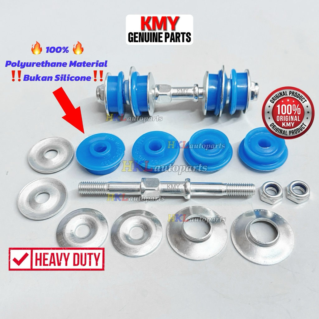 ?Original KMY?Toyota Vios NCP42 NCP150 NSP151 Keli Front Polyurethane Absorber Stabilizer Link Satay Bush Silicone