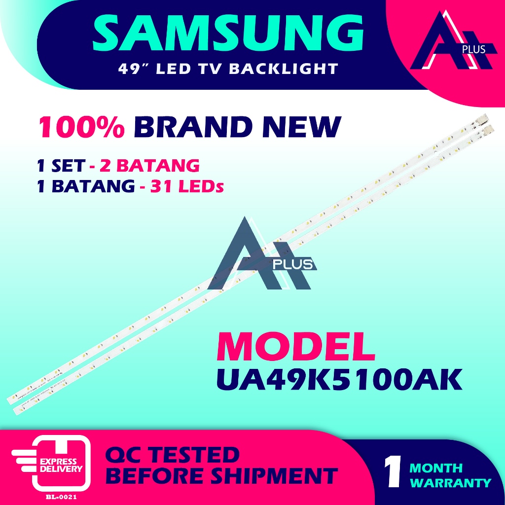 UA49K5100AK SAMSUNG 49" LED TV Backlight 49 INCH Lampu TV samsung UA49K5100 UA49K5100AKXXM
