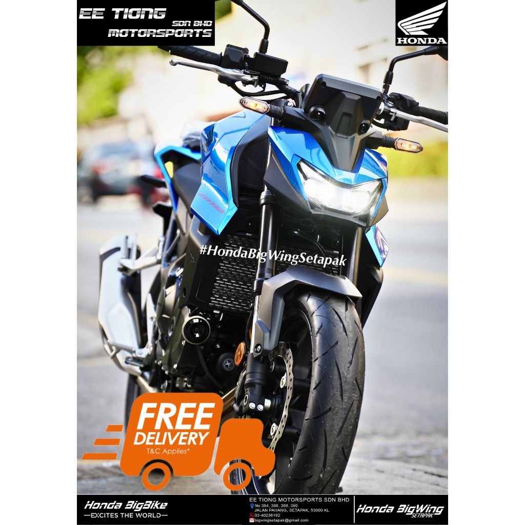 HONDA CB750 HORNET V2 BLUE COLOR *( NEW-UNREGISTER ) READY STOCK LAST STOCK OFFER PROMOSI CLEAR STOCK