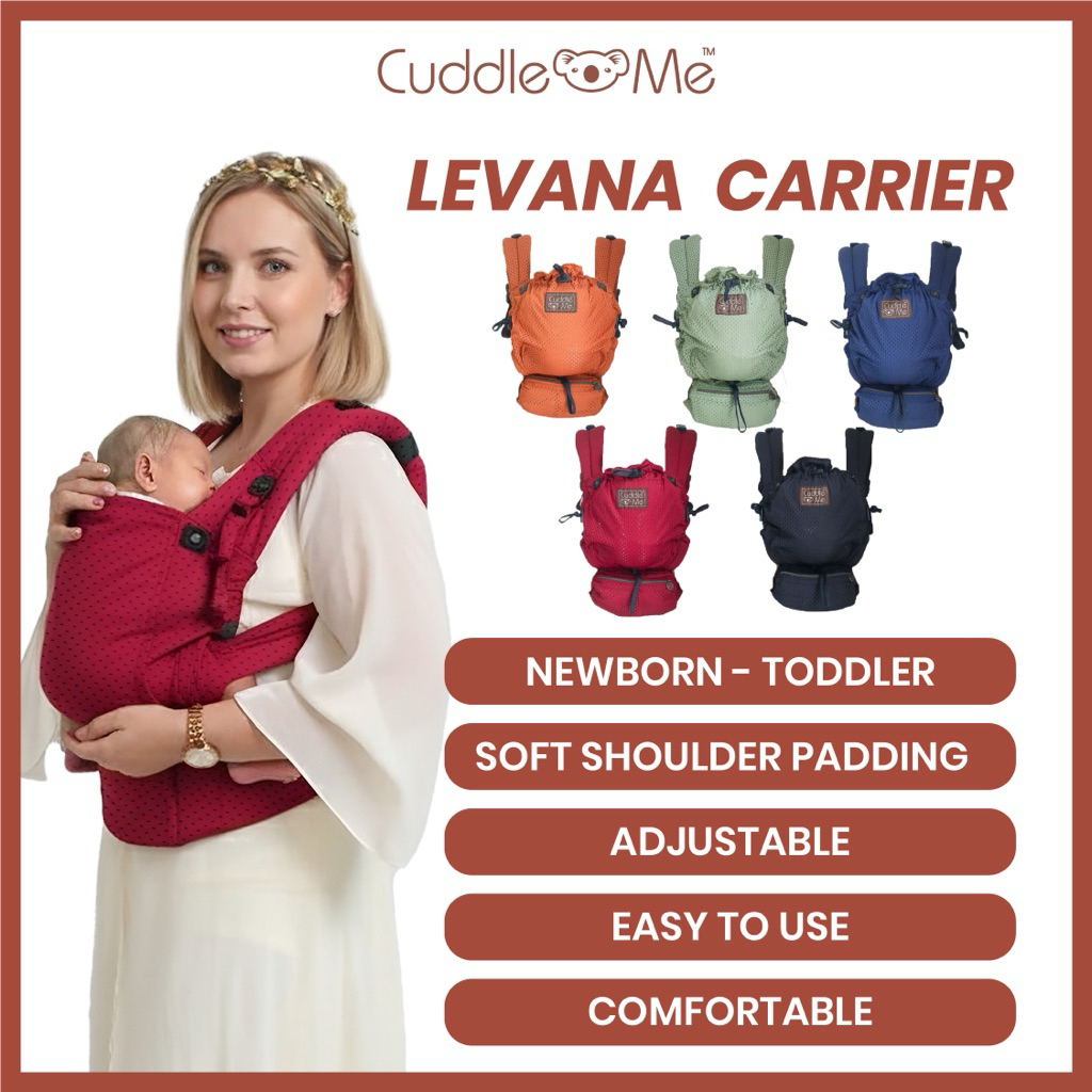 Baby Carrier Levana CUDDLEME-Newborn to Toddler(3kg-17kg) -Ergronomic, Breathable, Comf…