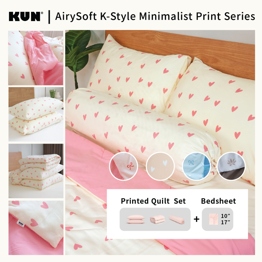Kun K-Style Minimalist Print series bedding set
