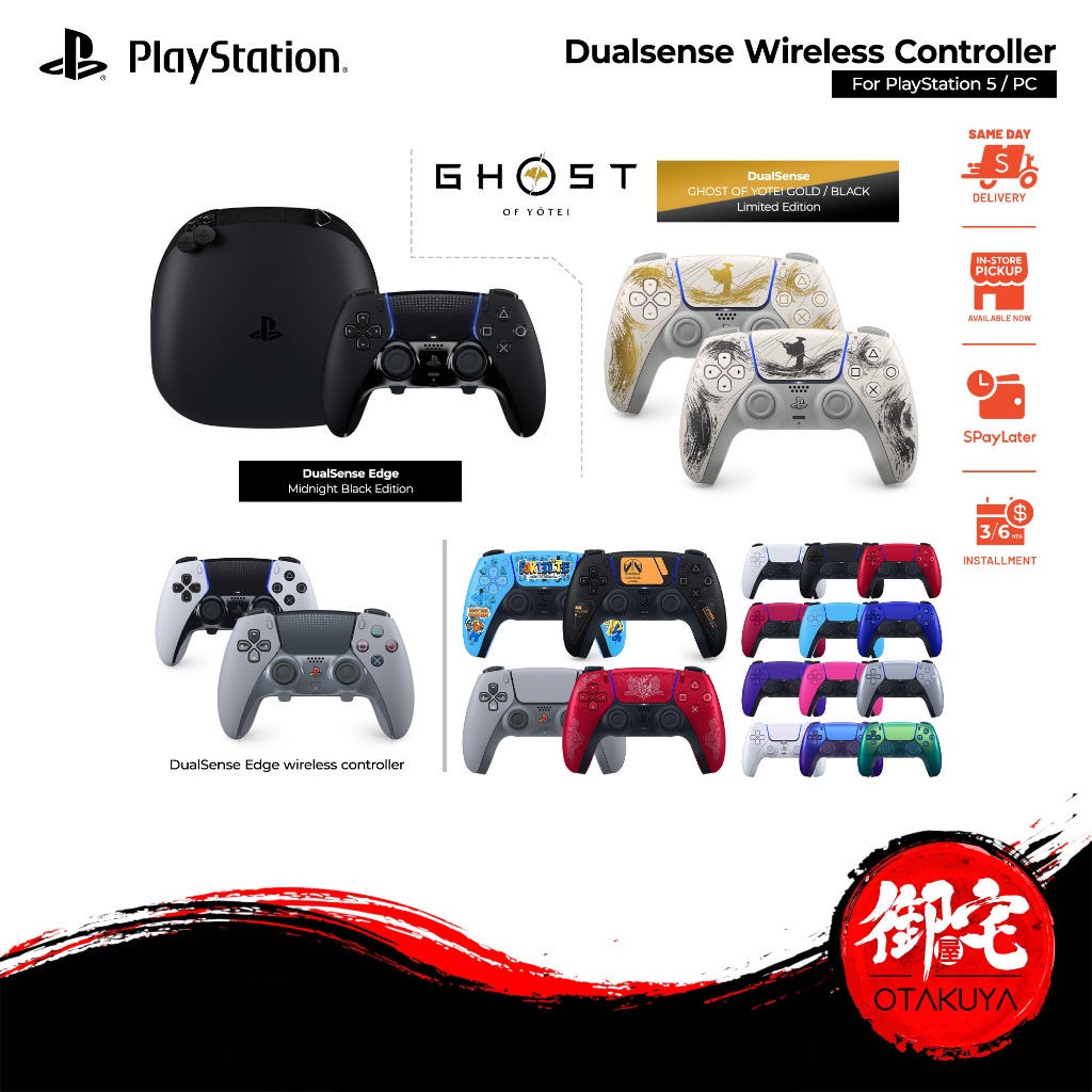 【11.25 SALE】SONY Playstation 5 PS5 Dualsense Wireless Controller (3 months / 12 months Warranty)