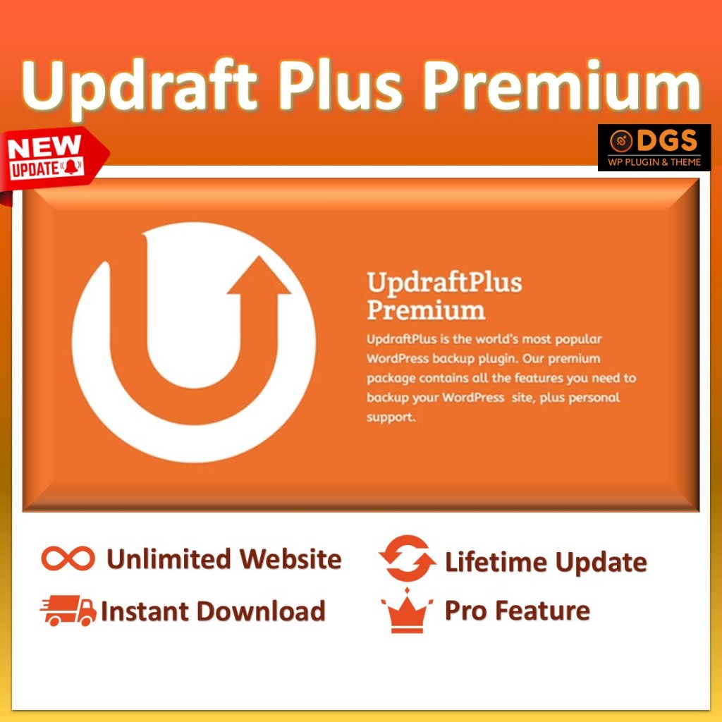 [Latest] Updraftplus Premium | WP Backup | Restore & Migration Plugin for WordPress [Free Updates | Unlimited Website]