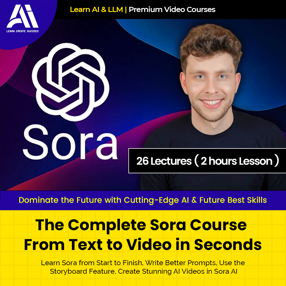 Video Course - The Complete Sora Course From Text to Video in Seconds |  Ai Make Video | Make Video With AI