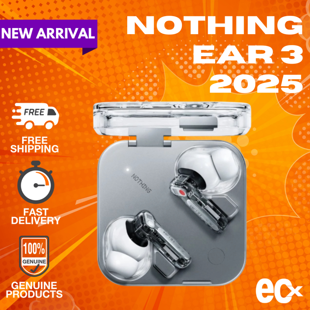 Nothing Ear (3) 2025 | Super Mic | AI Essential Space & ChatGPT | Adaptive ANC | Spatial sound
