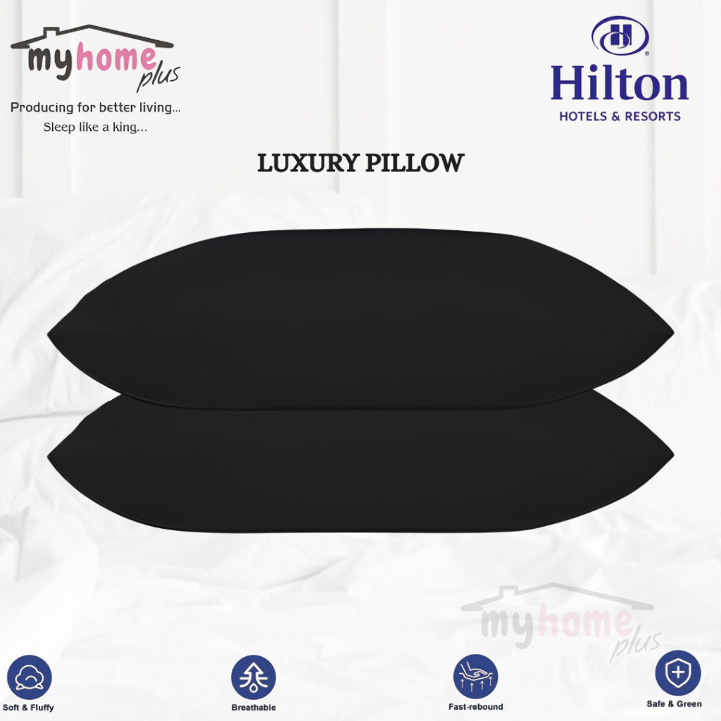 MHP Premuim Hilton KEPALA 1KG Pillow | 5-Star Hotel Quality Soft, Breathable & Fast-Rebound Pillow