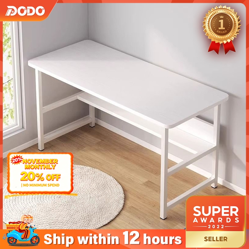 120cm 2 Layer Office Computer Table Student Study Desk Simple Modern Writing Desk Meja Komputer Meja Belajar Murah  电脑桌
