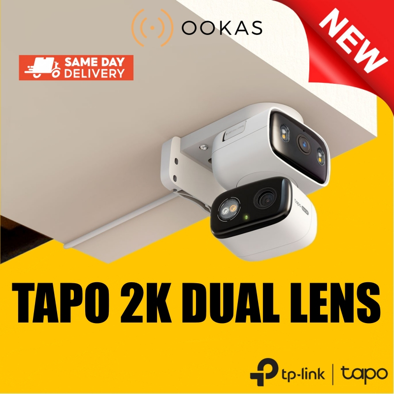 TP-Link Tapo C246D Dual Lens 2K Outdoor / Indoor Pan/Tilt WiFi Camera – Ai Smart Tracking Wireless CCTV