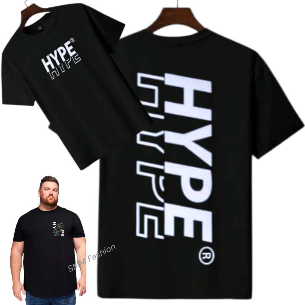 T-Shirt Lengan Pendek S hingga 18XL New Design Lelaki Perempuan 100% Kapas Warna White Hitam