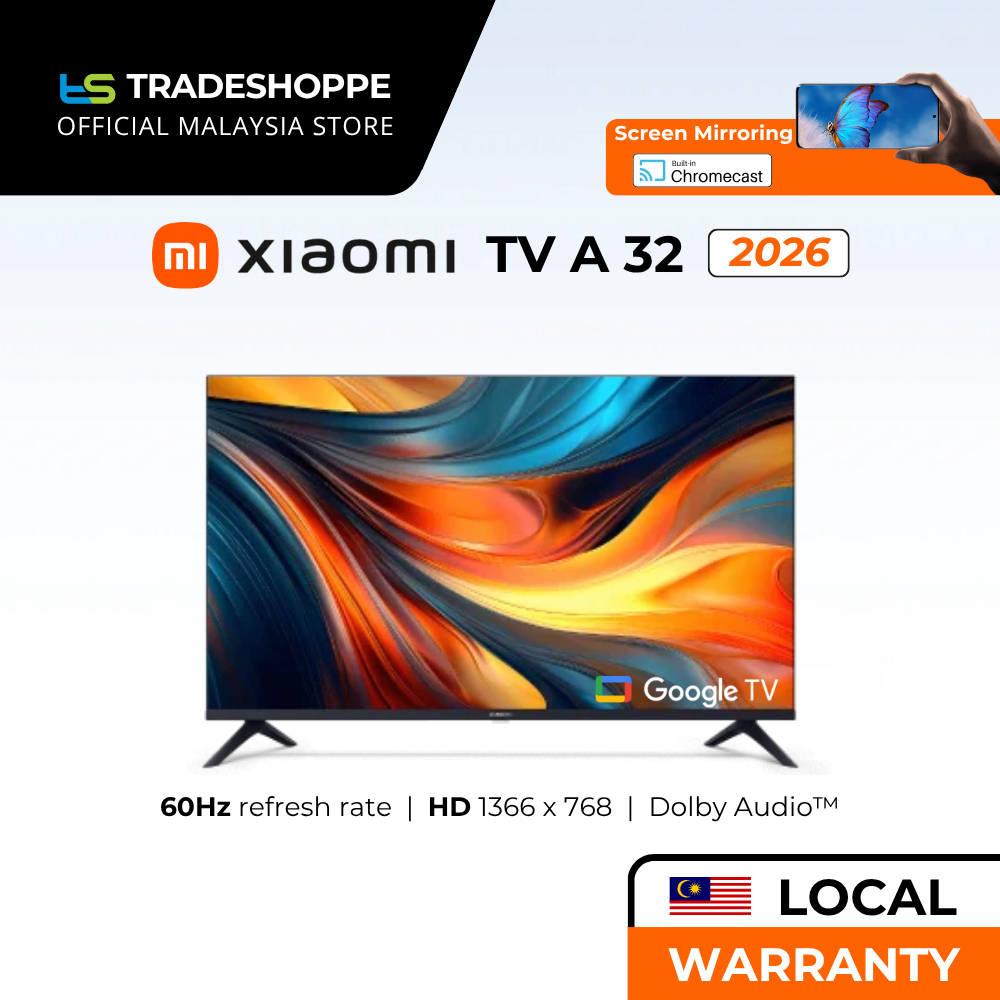 Xiaomi TV A 32 2026 - HD, 1366 x 768 | 60Hz Refresh rate