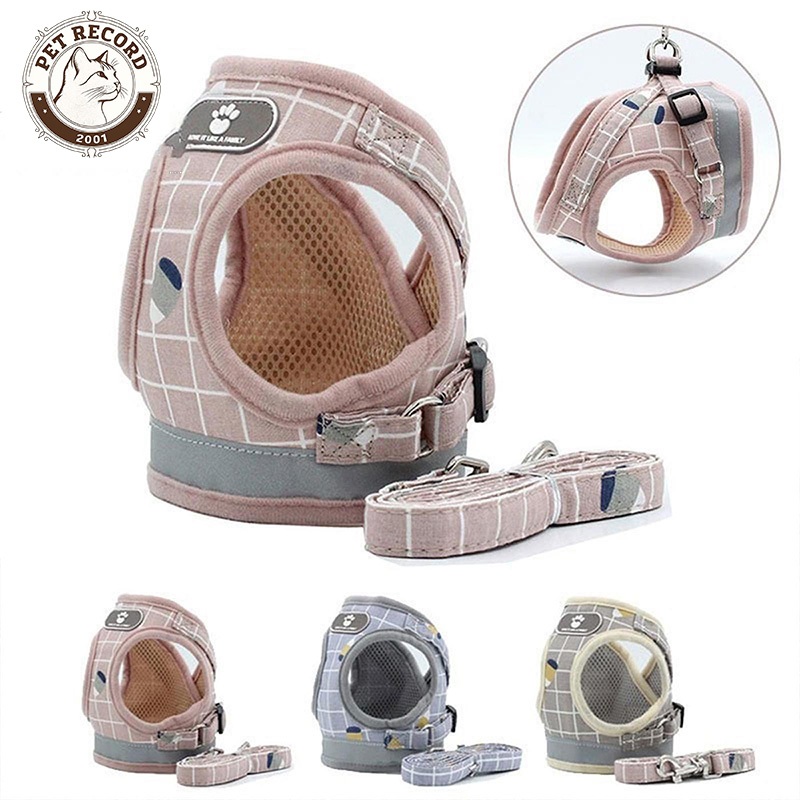 High-quality Pet Harness with Leash Cat Reflective Harness Vest for Dog and Cat Kitten Leash Harness