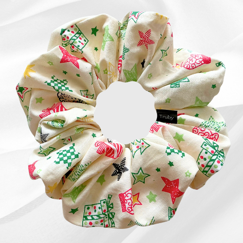 Harleen Scrunchie Cozy Festive Hair Style