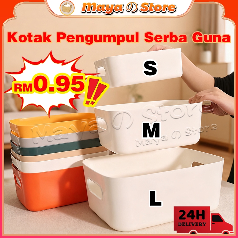 Storage Box Thickened Home Multi Functional Storage Box Desktop Organization Kitchen/Bathroom/Makeup/Desk Kotak Simpanan