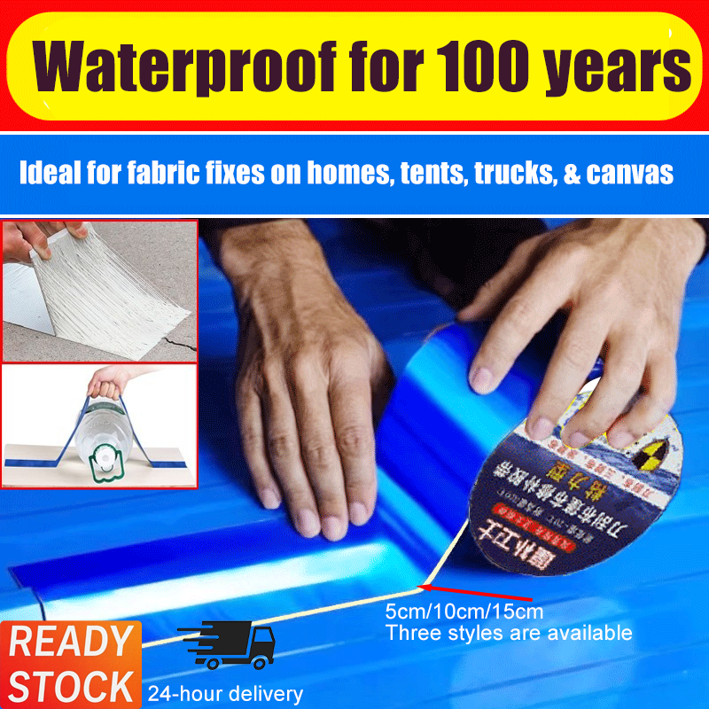 100 Years Waterproof Heavy Duty Tape Anti-Leak Sun-Protection Cut-Resistant Crack For House Tent Roof Bocor Gam Bumbung