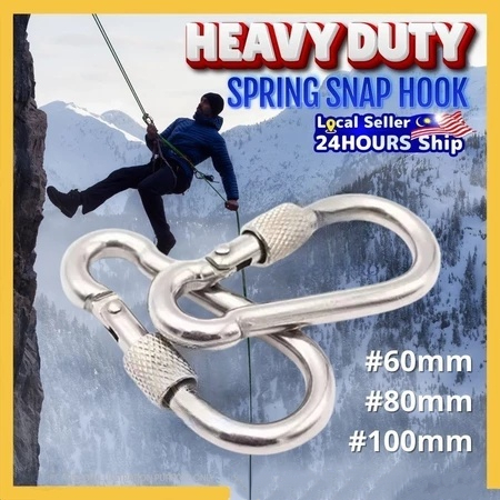 HEAVY DUTY Screw Locking Carabiner Clips Small Caribeener Clips for Outdoor Camping, Swing, Hammock, Hiking Keychain