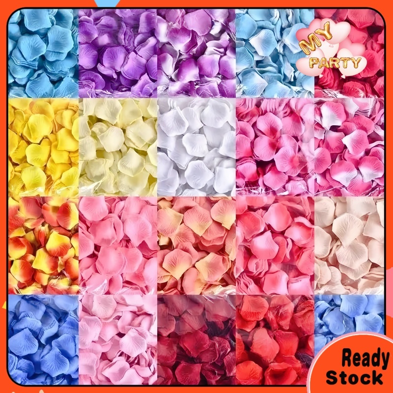 Artificial Rose Petals Wedding Valentine Birthday Party Decoration Fabric Silk Fake Flower Petals
