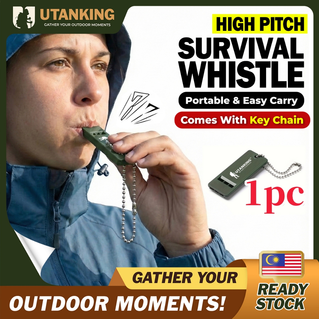 UtanKing™ Outdoor Survival Whistle Emergency Safety Rescue Camping Hiking Wisel Keselamatan Survive