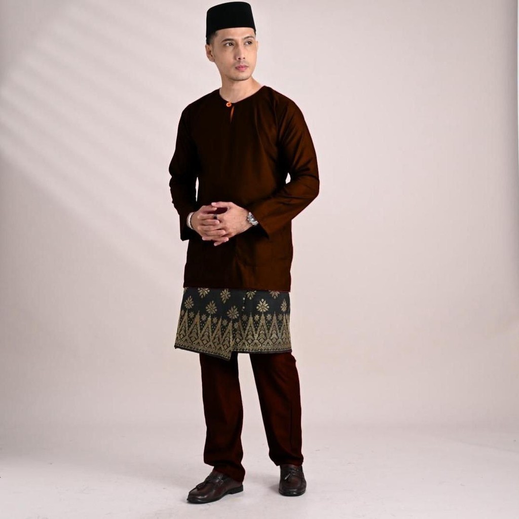 BAJU MELAYU WARISAN TELUK BELANGA COTTON - 3 (WITH SAMPIN)