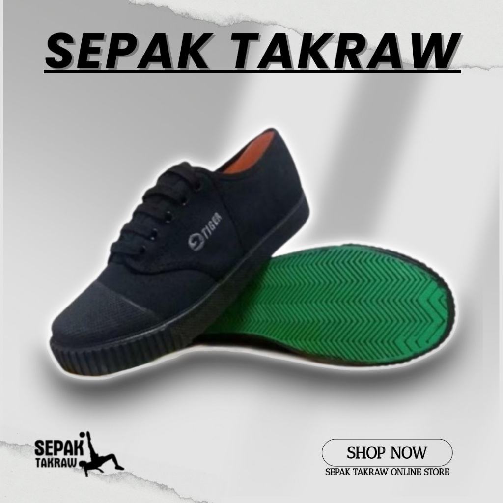 [SIZE 28-45] TIGER TAKRAW CANVAS MEN SCHOOL SHOES / KASUT SEPAK TAKRAW SEKOLAH LELAKI NANYANG